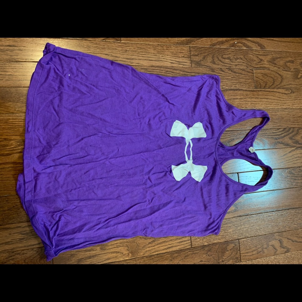 Purple underarmour tank